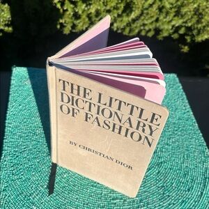 Christian Dior Fashion Dictionary Book-used as a decoration-brand new inside